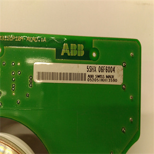 5SHX06F6004 3BHB003387R0101使用配置